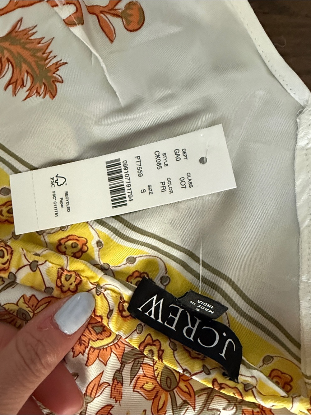 J Crew Bandana Halter Top - Picture 3 of 4
